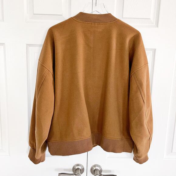 Old Navy Oversized Bomber Jacket in Camel - Picture 9 of 9